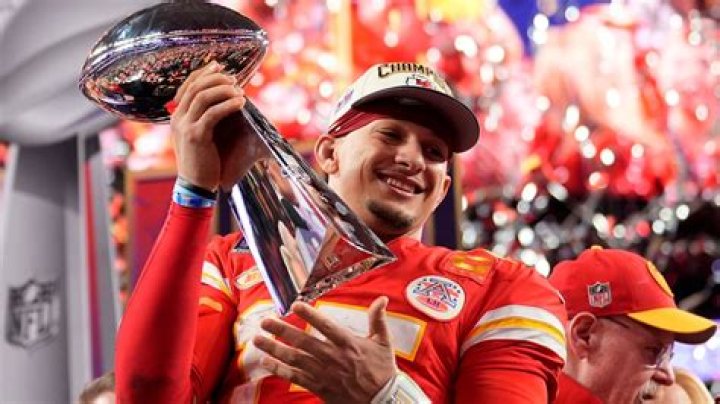 Chiefs' Mahomes Super Bowl Winning Helmet