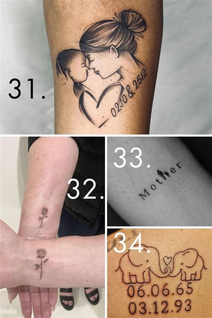 Mother-Son Tattoo Designs That Bond Forever