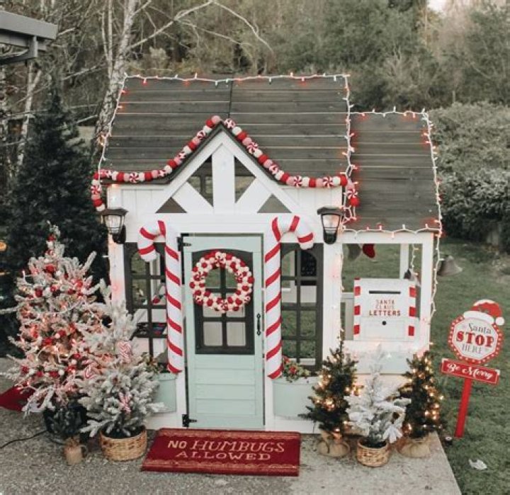 Ornate Christmas Playhouse: A Festive Masterpiece