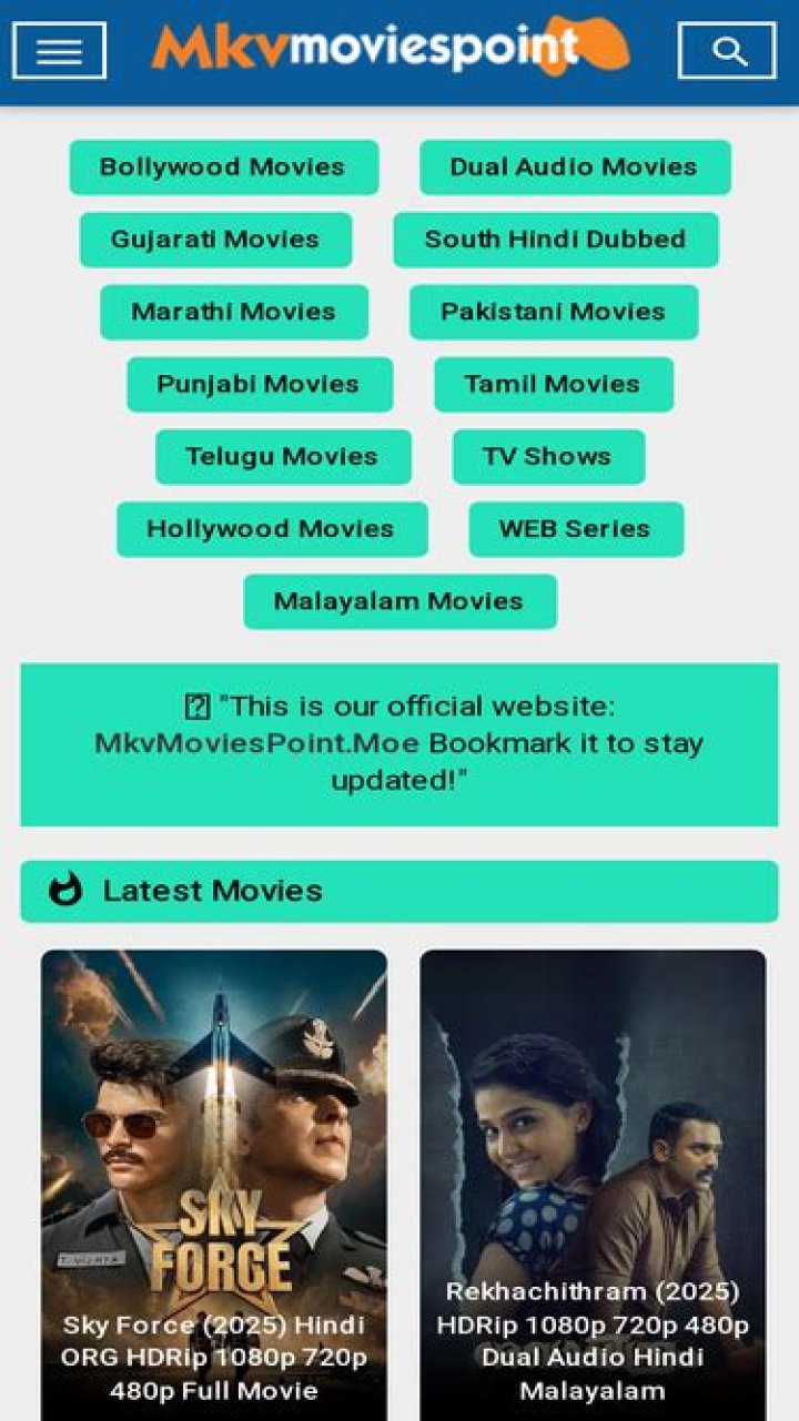 Outstanding MKV Movies At MKVMoviesPoint
