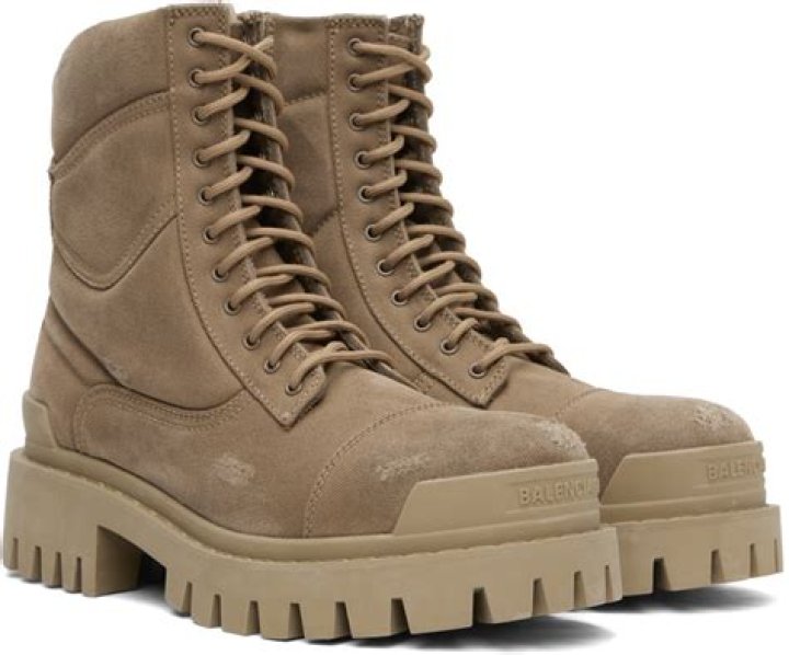 Shop Now: Stylish And Durable Women's Beige Combat Boots